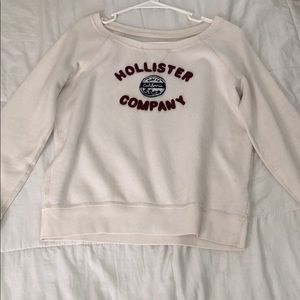 Hollister white sweater
